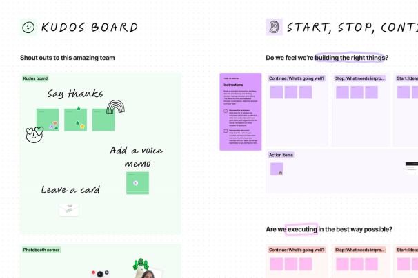 A retrospective template that helps teams consider highs and lows of a past project